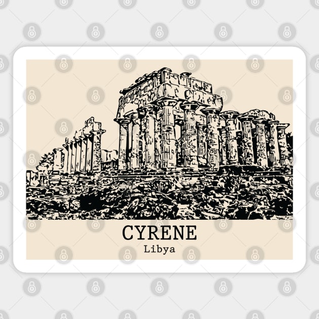 Cyrene - Libya Magnet by Lakeric